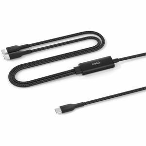Belkin BoostCharge Pro 1.50 m USB-C Data Transfer Cable - Cable for Smartphone, Notebook, Tablet, iPhone, MacBook Pro - Fi
