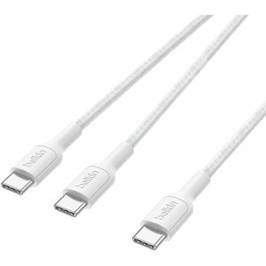 Belkin BoostCharge Pro 1.50 m USB-C Data Transfer Cable - Cable for Smartphone, Notebook, Tablet, iPhone, MacBook Pro - Fi