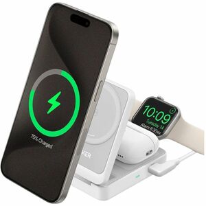 Caricatore a induzione ANKER MagGo A2557 - Bianco - 1 - Per Smartwatch, iPhone, AirPod, Smartphone, Earbud, Dispositivo ab