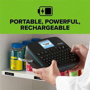 Dymo LabelManager 640 CB Electronic Label Maker - Thermal Transfer - 20 mm/s Mono - Tape6 mm, 9 mm, 12 mm, 19 mm, 24 mm - 