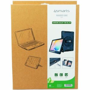 4smarts Robust Tasche für 26,4 cm (10,4 Zoll) Samsung Galaxy Tab S6 Lite Tablet - Schwarz - Polycarbonat, Thermoplastische