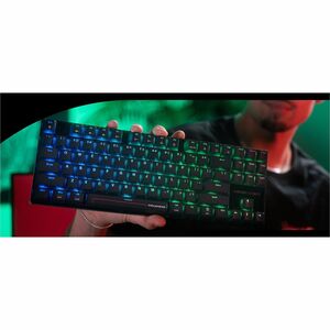 CHERRY XTRFY G8E-3885 Gaming-Tastatur - Tenkeyless-Design - Kabel/Kabellos Konnektivität - USB Schnittstelle - RGB LED - U