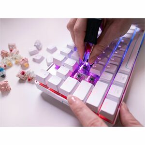 CHERRY XTRFY G8E-3885 Gaming Keyboard - Tenkeyless - Wired/Wireless Connectivity - USB Interface - RGB LED - English (US) 