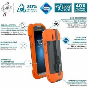 PROTECH CASE SAFETY ORANGE+HSTR ZEBRA TC51 TC52 TC56 TC57 PANTON