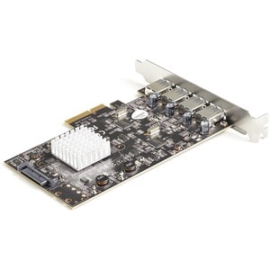 StarTech.com USB Adapter - PCI Express 2.0 x4 - Plug-in Card - Black - UASP Support - 4 Total USB Port(s) - PC, Linux, Mac