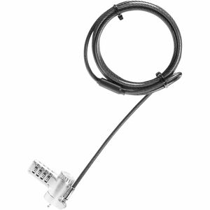 Dicota Cable Lock For Notebook, Monitor, Printer, Projector - 2 m Cable - 4-digit - Combination Lock - Polyvinyl Chloride 