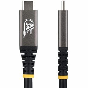 1.5m (5ft) USB4 Cable 80Gbps USB-IF Certified USB-C Cable 240W PD 8K 120Hz/4K 240Hz DP2.1 DP80 TPE Jacket Thunderbolt 4 Co