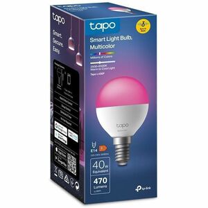 Tapo L430P LED-Glühlampe - 4,80 W - 40 W Glühbirnenähnliche Wattleistung - 240 V AC, 220 V AC - 470 lm - P45 Größe - Mehrf