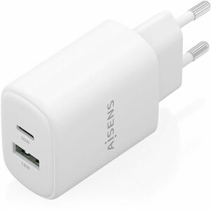 CARGADOR GAN 30W USB-C PD3.0 QC4.0 USB-A QC3.0 BLANCO