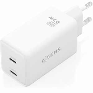 CARGADOR GAN 65W 2XUSB-C PD3.0 QC4.0 BLANCO