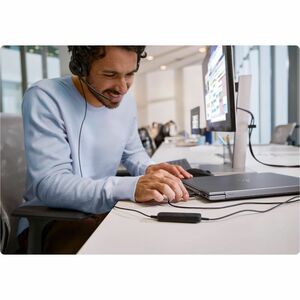 Cuffie Poly Mission 600 625 Cavo Over-the-head, On-ear Stereo - Nero - Microsoft Teams Certification - Binaural - Supra-au