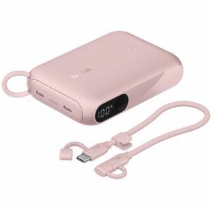 10K PD20W POWER BANK WITH DISPLAY PINK