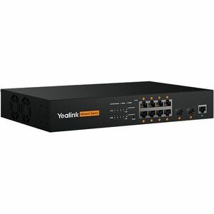 Yealink RCH80 8 Ports Manageable Ethernet Switch - Gigabit Ethernet - 10/100/1000Base-T, 1000Base-X - 2 Layer Supported - 