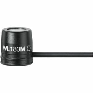Shure WL183M Wired Condenser, Dynamic Microphone for Transportation - Black - 1.23 m - 70 Hz to 20 kHz - Omni-directional 