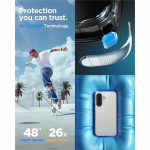 Spigen Ultra Hybrid Case for Samsung Galaxy A57 Smartphone - Crystal Clear - Scratch Resistant, Drop Resistant, Anti-scrat