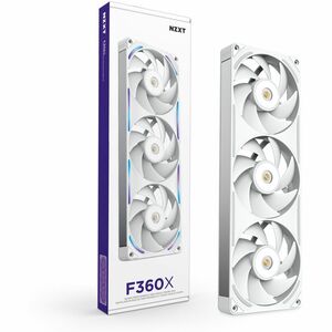 NZXT RF-U36PN-W1 Cooling Fan - PC, Radiator, Heatsink - 2 x Fan(s) - 176.70m³/h Maximum Airflow - 3100 rpm - Magnetic Levi