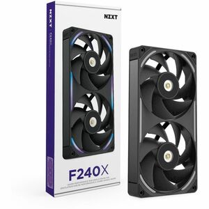 NZXT RF-U24PN-B1 Cooling Fan - PC, Radiator, Heatsink - 120 mm Maximum Fan Diameter - 2 x Fan(s) - 176.70m³/h Maximum Airf