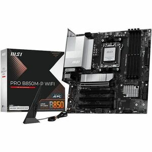 MSI B850M-P WIFI Gaming Desktop Motherboard - AMD B850 Chipset - Socket AM5 - Micro ATX - Ryzen 9, Ryzen 7 Processor Suppo