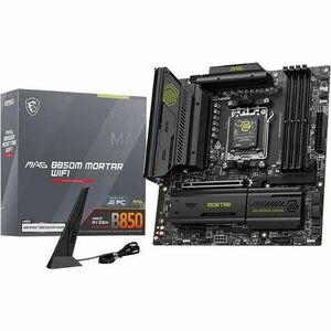 MSI MAG B850M MORTAR WIFI Gaming Desktop Motherboard - AMD B850 Chipset - Socket AM5 - Micro ATX - Ryzen 9, Ryzen 7 Proces