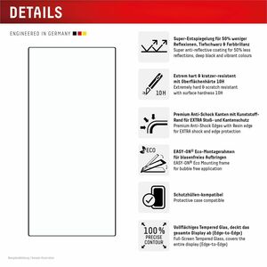 Displex Premium Anti-Reflex 10H Glas Displayschutz für Samsung Galaxy S24 Ultra - Transparent - 1 - für AMOLED Smartphone 
