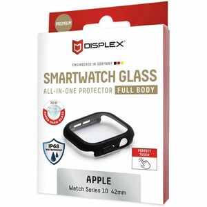 Displex 10H Glas, Polycarbonat Displayschutz für Apple - 1 - für OLED Apple Watch - Wasserdicht, Schmutzabweisend, Kratzfe