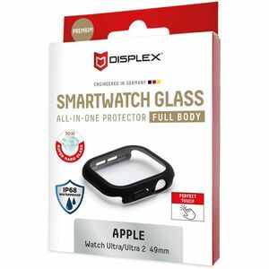 Displex 10H Glas, Polycarbonat Displayschutz für Apple Watch Ultra - 1 - für OLED Apple Watch - Wasserdicht, Schmutzabweis