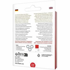 Displex 9H Acryl, Glas Displayschutz für Apple Watch Series 7, Watch Series 8 - Transparent - 2 Pack - für OLED Apple Watc
