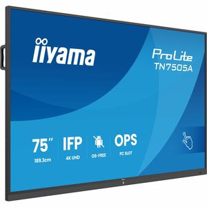 iiyama ProLite TN7505A-B1AG 1892,81 mm 4K UHD LCD Collaboration Display - DeepContrast-IR+ - Touchscreen - 16:9 Seitenverh