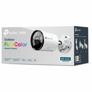 VIGI InSight S345 4 Megapixel Outdoor Network Camera - Colour - Bullet - 30 m Infrared/Color Night Vision - H.265+, H.265,