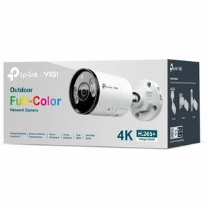 VIGI S385 8 Megapixel Outdoor 4K Network Camera - Colour - Bullet - 30 m Infrared/Color Night Vision - H.265+, H.265, H.26