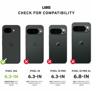 Urban Armor Gear DOT Rugged Case for Google Pixel 10a Smartphone - Dot Pattern, Textured Traction Grip, Translucent Design