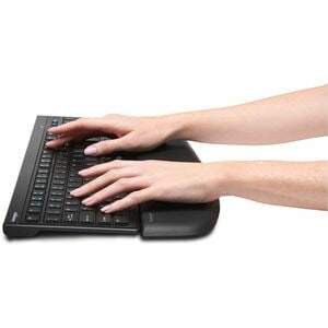 Kensington ErgoSoft Wrist Rest - 10 mm x 101 mm - Black - Elastomer, Thermoplastic Polyurethane (TPU) - Keyboard - Retail 