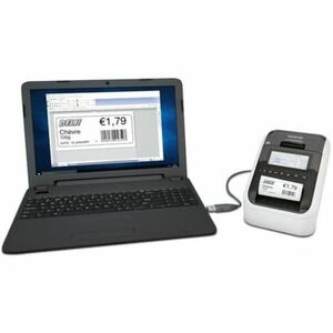 Brother QL-820NWBc Direct Thermal Printer - Label Print - USB - Bluetooth 5.2 - Wireless LAN - With Cutter - LCD Display S