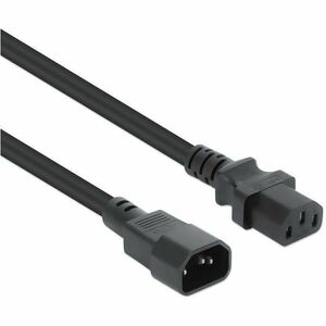 Power Cord/Cable, C14 Male to C13 Female (kettle lead), Monitor to CPU, 3m, 10A, Black, Lead, Lifetime Warranty - For PDU,