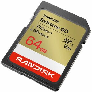 ""Carte SDXC SanDisk - 64 Go - Classe 10/UHS-I (U3) - V30 - 1 - 170 Mo/s en Lecture""