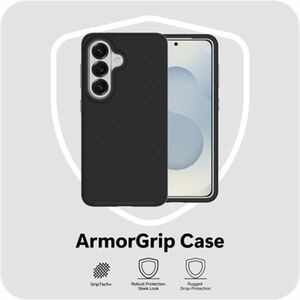Coque Just in Case Durci - pour Samsung Galaxy S26 Smartphone - Relief - Noir - Relief - Résistant aux chocs, Résistant au