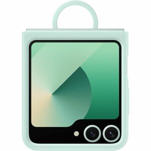 Samsung Carrying Case Samsung Galaxy Z Flip6 Smartphone - Mint - Anti-slip - Silicone Body - Ring