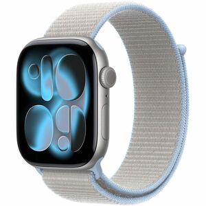 Apple Adjustable Smartwatch Band - One Size - Hook & Loop Attachment - Mist Blue - Nylon, Nylon Weave, Polyester