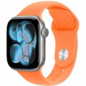 Apple Adjustable Smartwatch Band - Small (S)/Medium (M) - Pin-and-tuck Attachment - Clementine - Fluoroelastomer