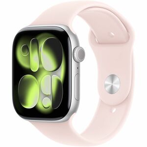 Apple Einstellbar Smartwatch-Band - Medium (M)/Large (L) - Pin & Tuck Aufsatz - Pink - Fluorelastomer