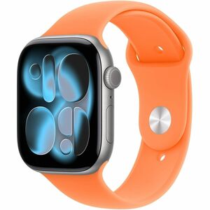 Apple Einstellbar Smartwatch-Band - Medium (M)/Large (L) - Pin & Tuck Aufsatz - Clementine - Fluorelastomer