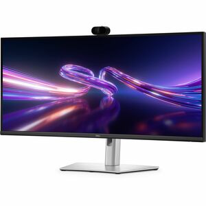 Dell Pro P P3426WEV 34" Class Webcam UW-QHD Curved Screen LCD Monitor - 21:9 - Black - TAA Compliant - 86.6 cm (34.1") Vie
