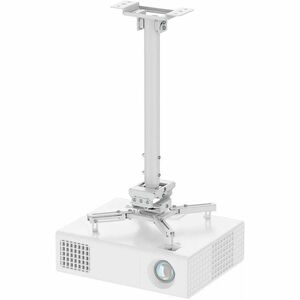 Neomounts CL25-540WH1 Ceiling Mount for Projector - White - Height Adjustable - 35 kg Load Capacity - Steel