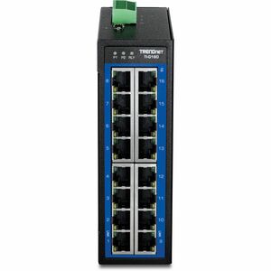 16PORT INDUSTRIAL GIGABIT DIN-RAIL SWITCH