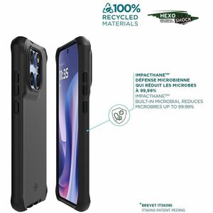 MOBILIS SPECTRUM_R Robust Hülle für Motorola Smartphone - Schwarz - Sturzsicher, Stoßfest, Anitbakteriell, Stoßdämfpend, S