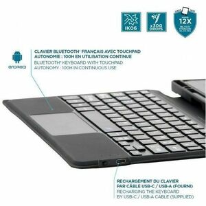 CASE C2 FOR IPAD 10.9IN (10TH GEN) WITH FRENCH BLUETOOTH KEYBO