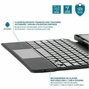 MOBILIS C2 Keyboard/Cover Case for 27.7 cm (10.9") Apple iPad (10th Generation) Tablet