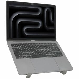 MOBILIS Height Adjustable Notebook Stand - Up to 43.2 cm (17") Screen Support - Aluminium - Black - For Notebook, PC, Univ