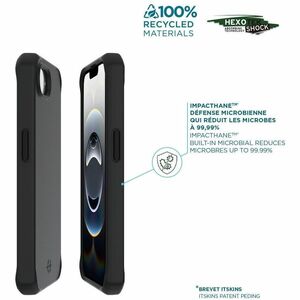 MOBILIS SPECTRUM_R Rugged Case for Apple iPhone 17e, iPhone 16e Smartphone - Honeycomb - Design - Black - Solid - Drop Res