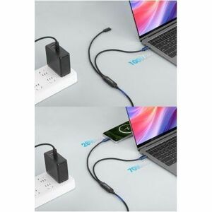 Dual USB-C to USB-C Charging Cable, 100W, 2m, Male to Two Males, Smart Power Splitter Cable, Charges Two Devices from One 